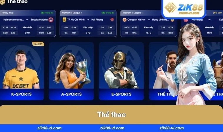 ZIK88 là sự lựa chọn hoàn hảo cho người đam mê thể thao