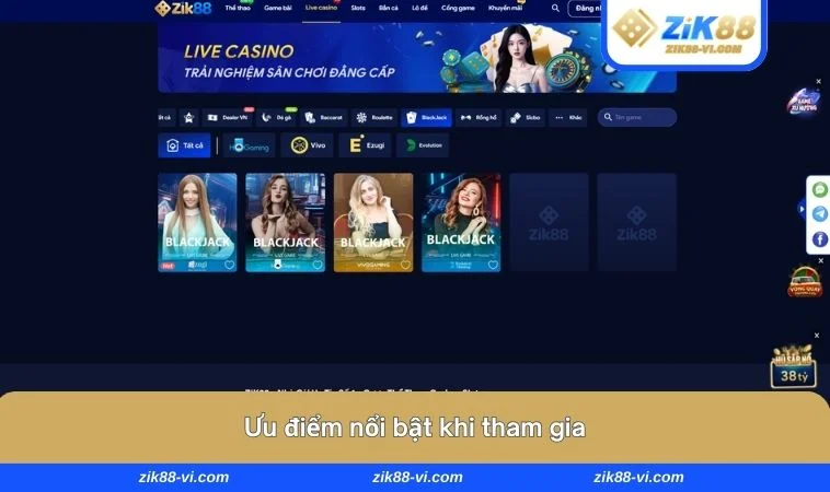 Ưu điểm lớn của nhà cái này