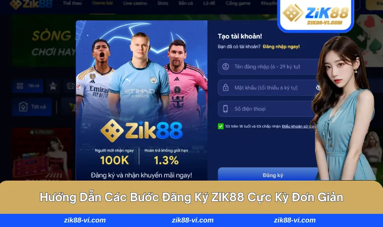 Quy trình tạo tài khoản cực kỳ đơn giản tại nền tảng