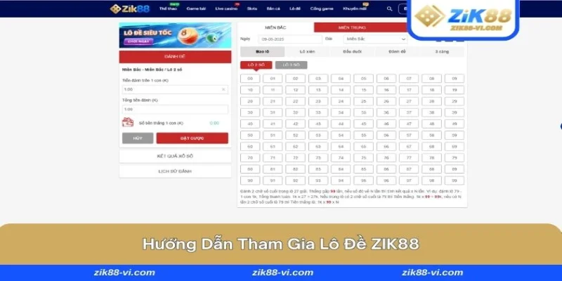 Tham gia lô đề nhanh với vài bước