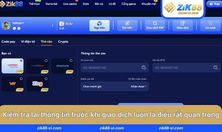 Kiểm tra lại thông tin trước khi giao dịch luôn là điều rất quan trọng